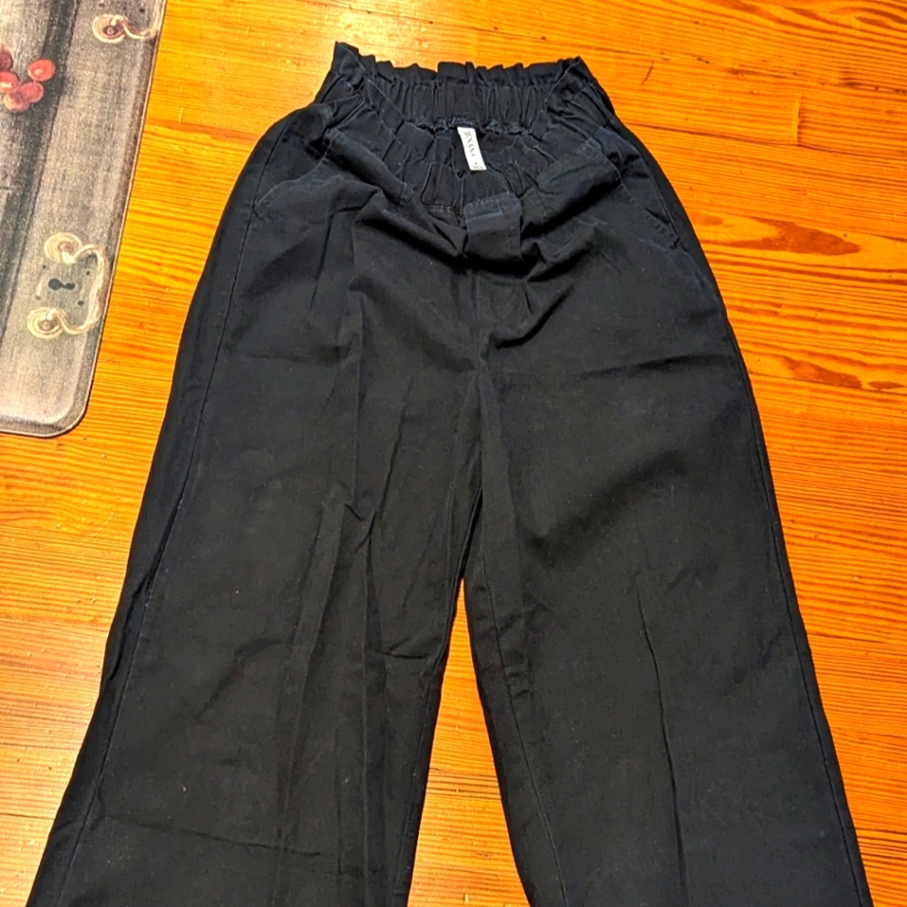 Zenana Wide Leg Black Jeans Size Small